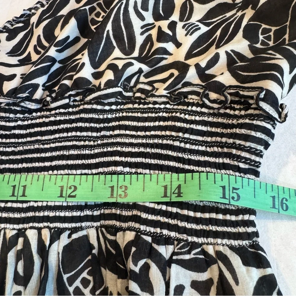 BCBGMaxAzria Monochrome Patterned Dress,‎ Size Large